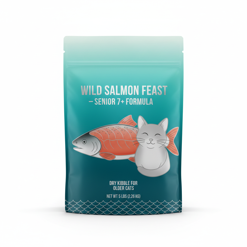 Wild Salmon Feast – Senior 7+ Formula packaging