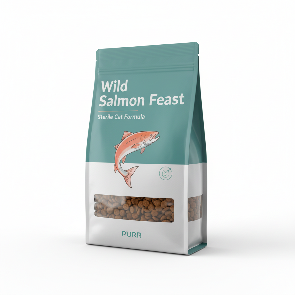 Wild Salmon Feast – Sterile Cat Formula packaging
