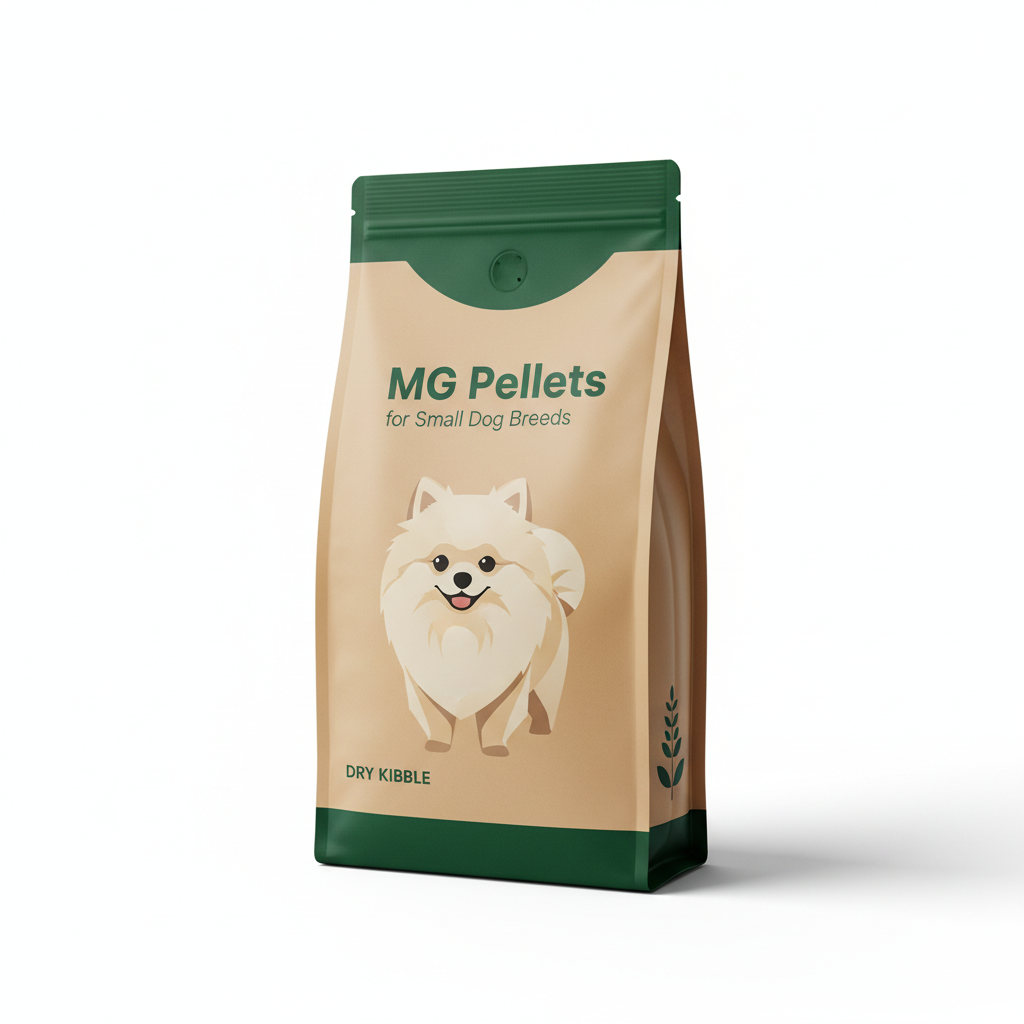 MG Pellets for Small Dog Breeds packaging