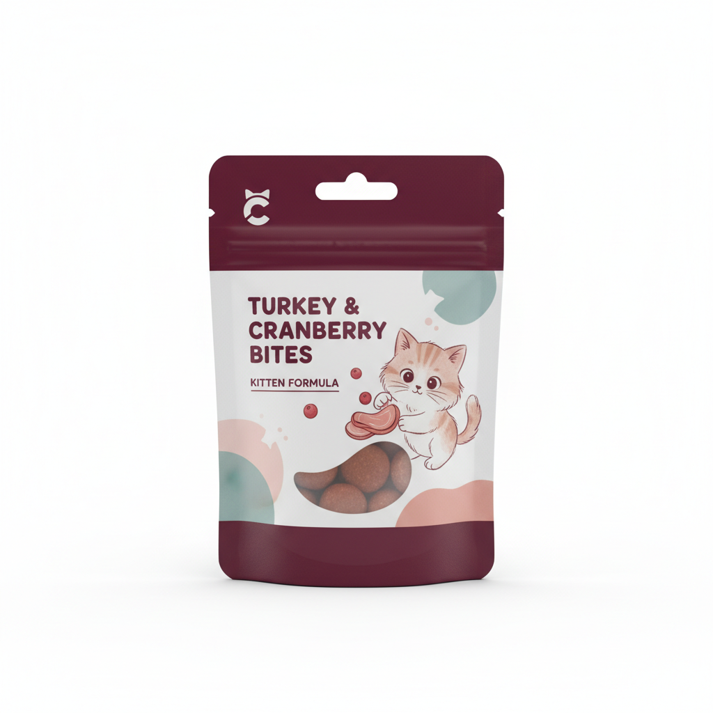 Turkey & Cranberry Bites – Kitten Formula